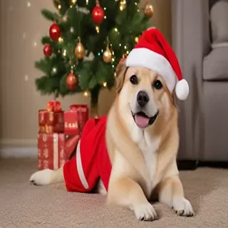 christmas dog photos
