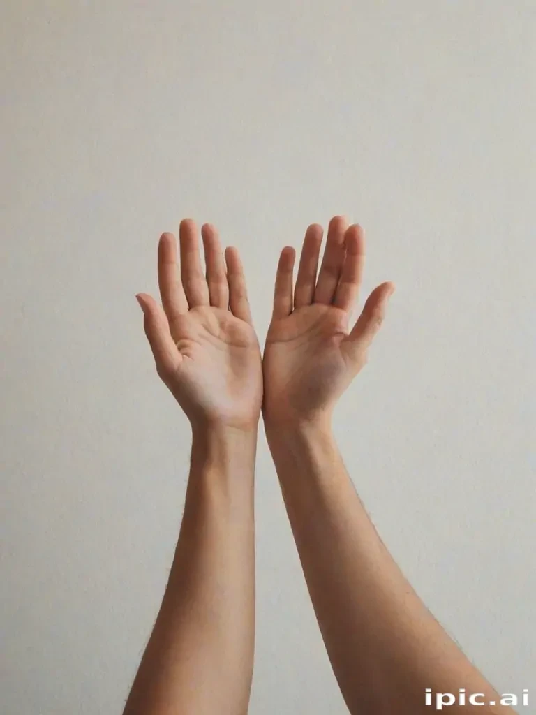 hands reaching