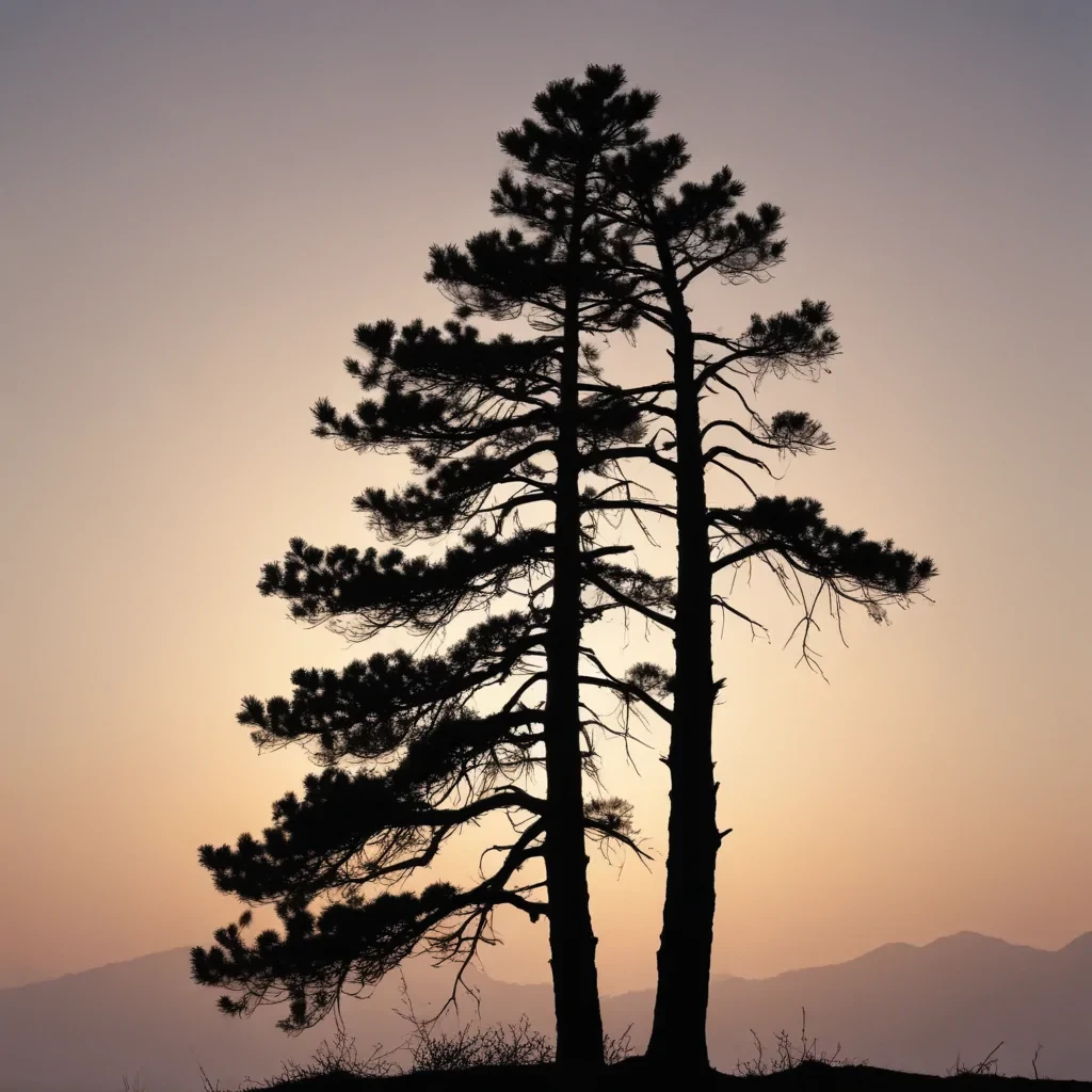pine tree silhouette png