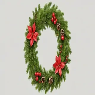 christmas wreath transparent