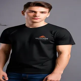 mockup tshirt black