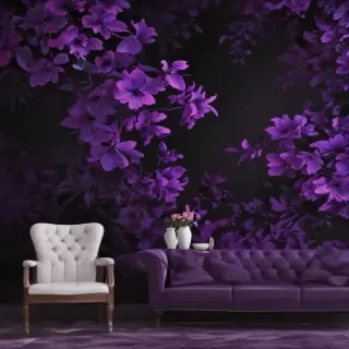 purple and black wallpaper