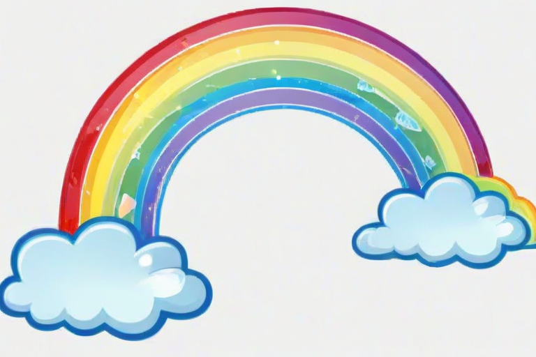 transparent background rainbow clipart