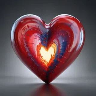 blurry heart