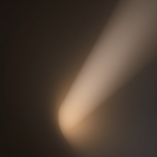 Create an image of a spotlight illuminating a soft gradient background, using a Canon EOS R5 camera, 50mm lens, aperture f/1.8, ISO 100, shutter speed 1/100 sec, with soft focus and high contrast to enhance the glow effect.