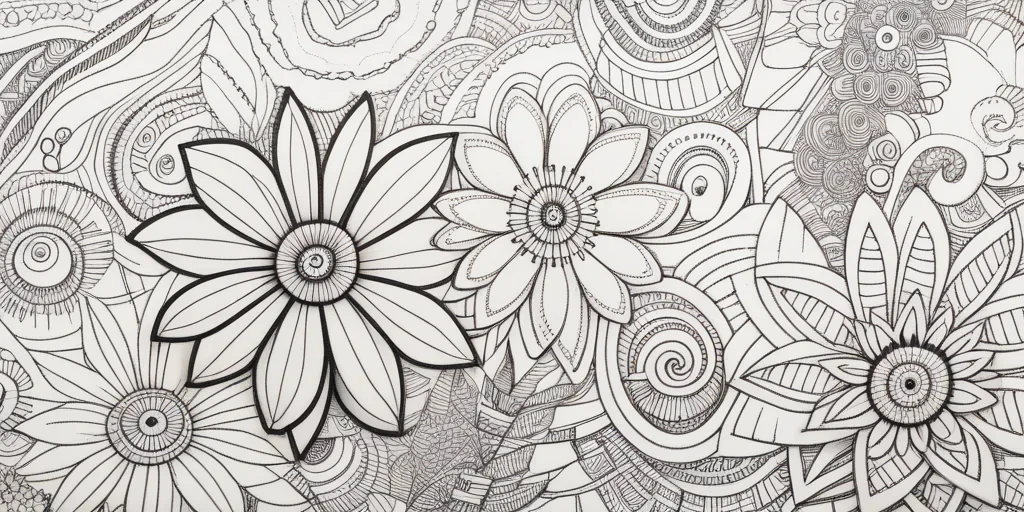 flower doodle art
