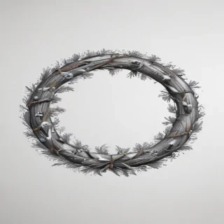 wreath drawing