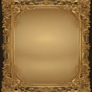 transparent background gold border