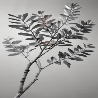 eucalyptus clipart black and white