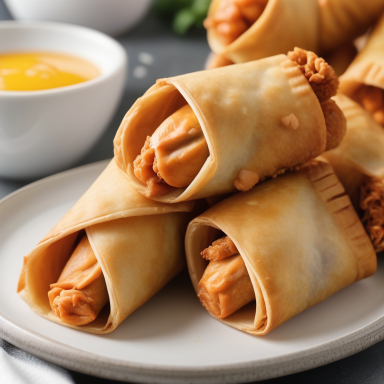 buffalo chicken egg rolls air fryer