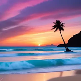 ios beach wallpaper