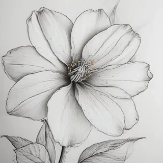 flower line work