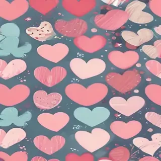 cute heart background