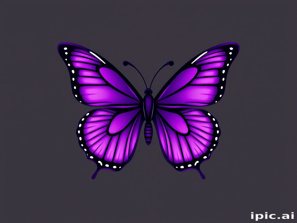 purple butterfly clipart