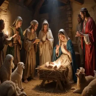 merry christmas nativity images free