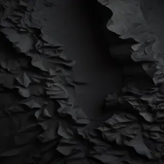 crinkled black paper