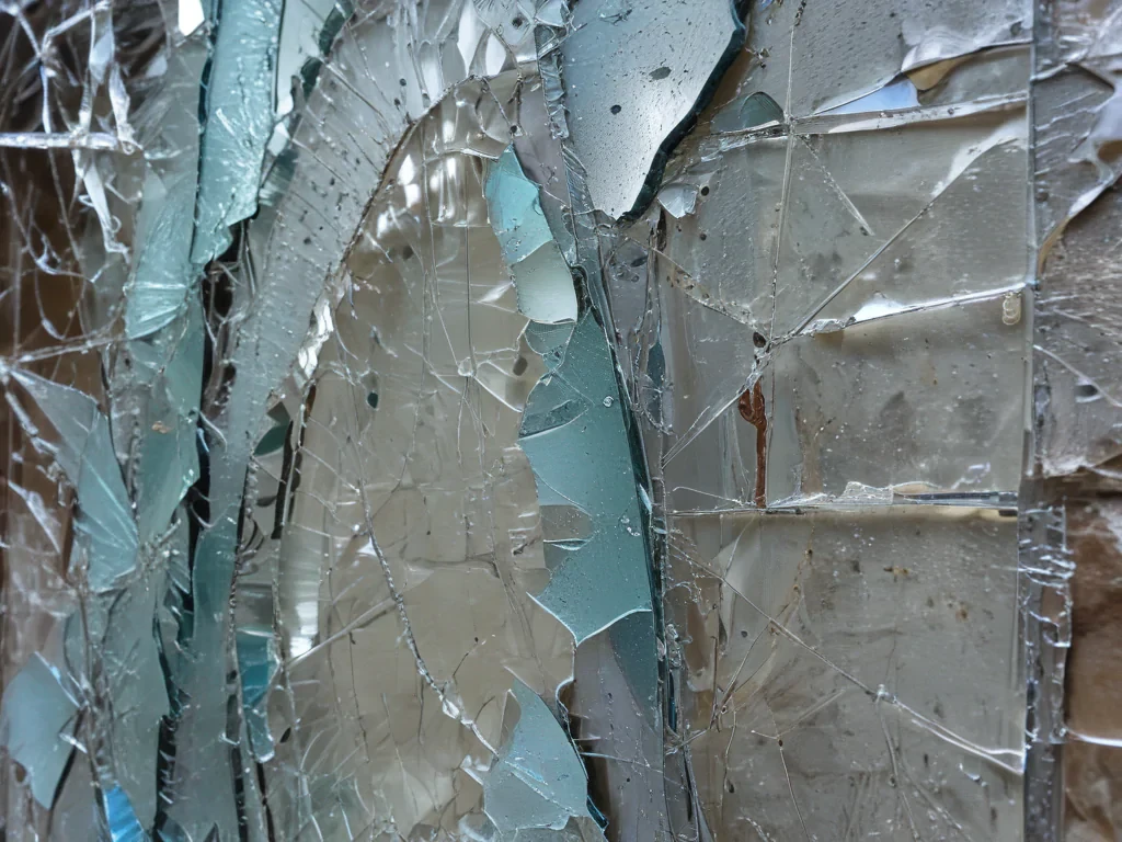 broken glass overlay
