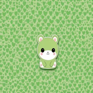 cute green wallpaper