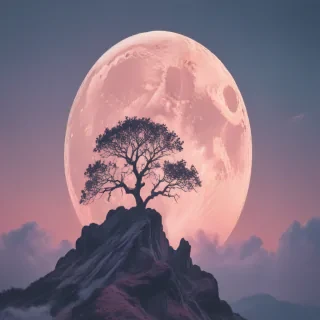 pastel aesthetic moon wallpaper