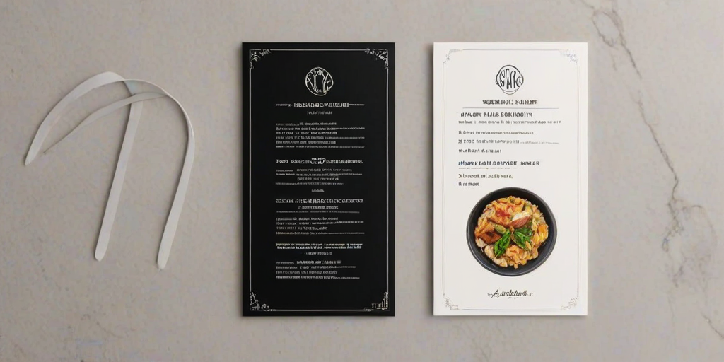menu mock up