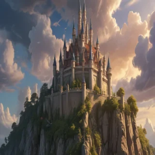 cartoon of castle