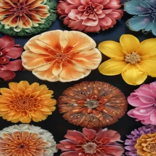 half brain half flowers