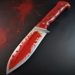 bloody knife aesthetic