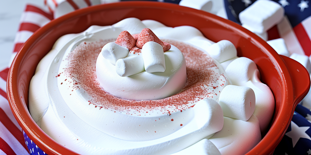 fourth of july marshmallow dip