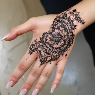 cute hand tattoos for black females