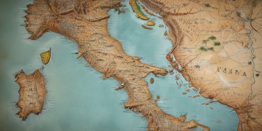 map of italy