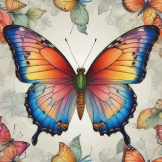 butterfly drawing outline
