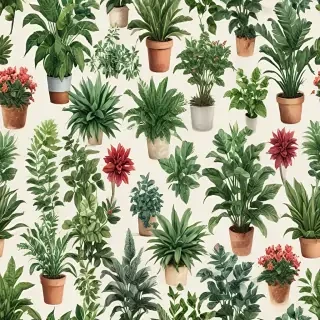 plants no background
