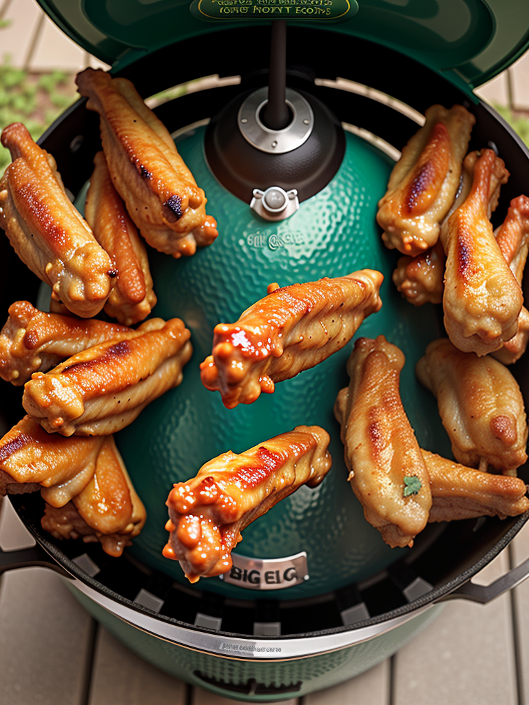 big green egg hot wings