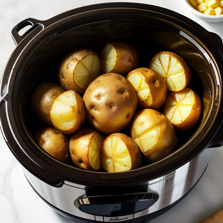 baking potatoes in crock pot without foil