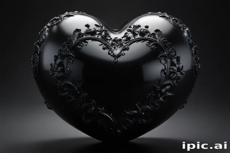 black heart pic
