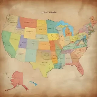 map of the us states