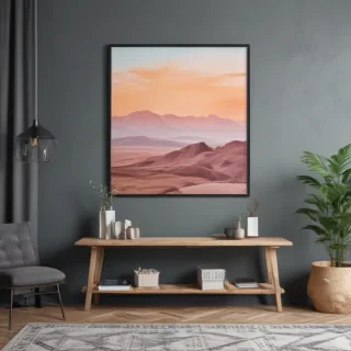 free wall art mockup