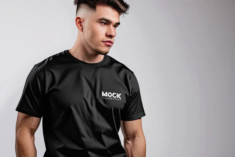 black mockup shirt