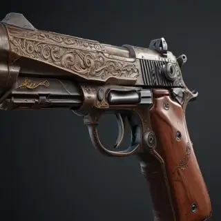 gun no background