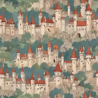 castle in cartoon