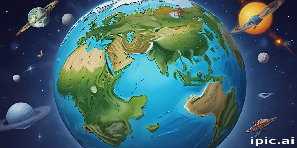 cartoon picture of planet earth