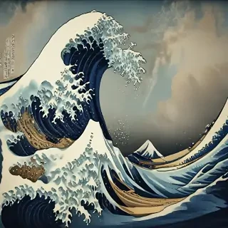 the great wave wallpaper