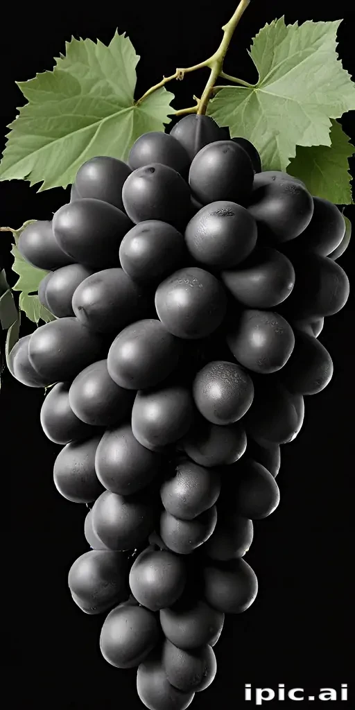 grapes clipart black and white
