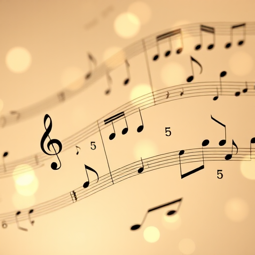 transparent music notes