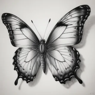drawing of a butterfly