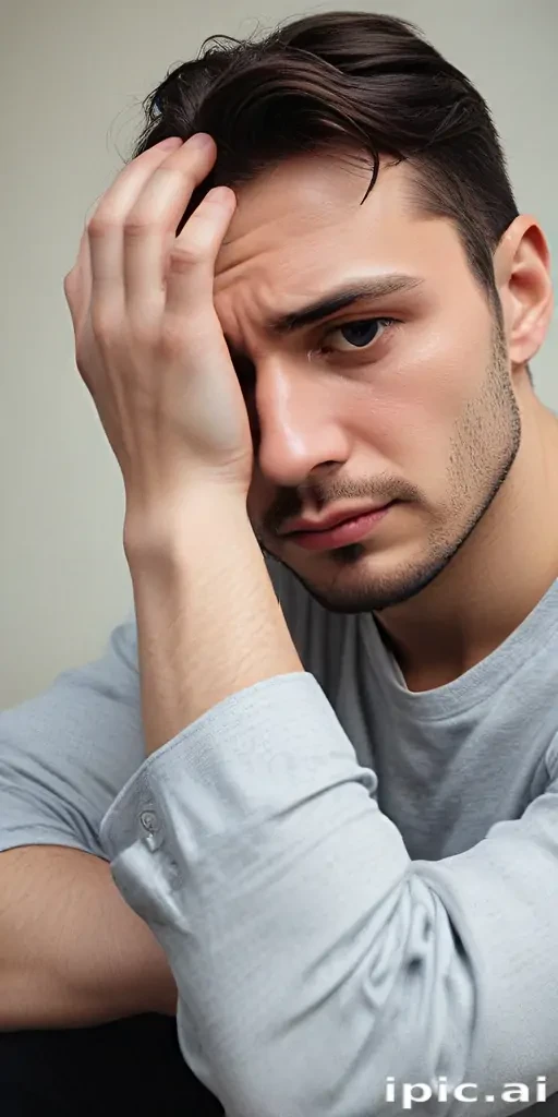 man in sad