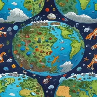 cartoon picture planet earth