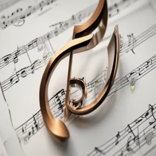 transparent music note