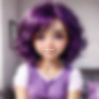 cute and purple