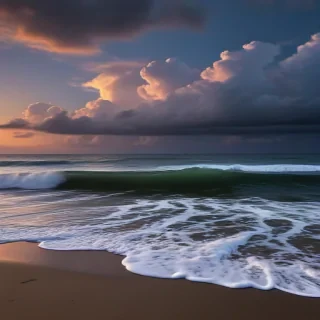 dark beach wallpaper